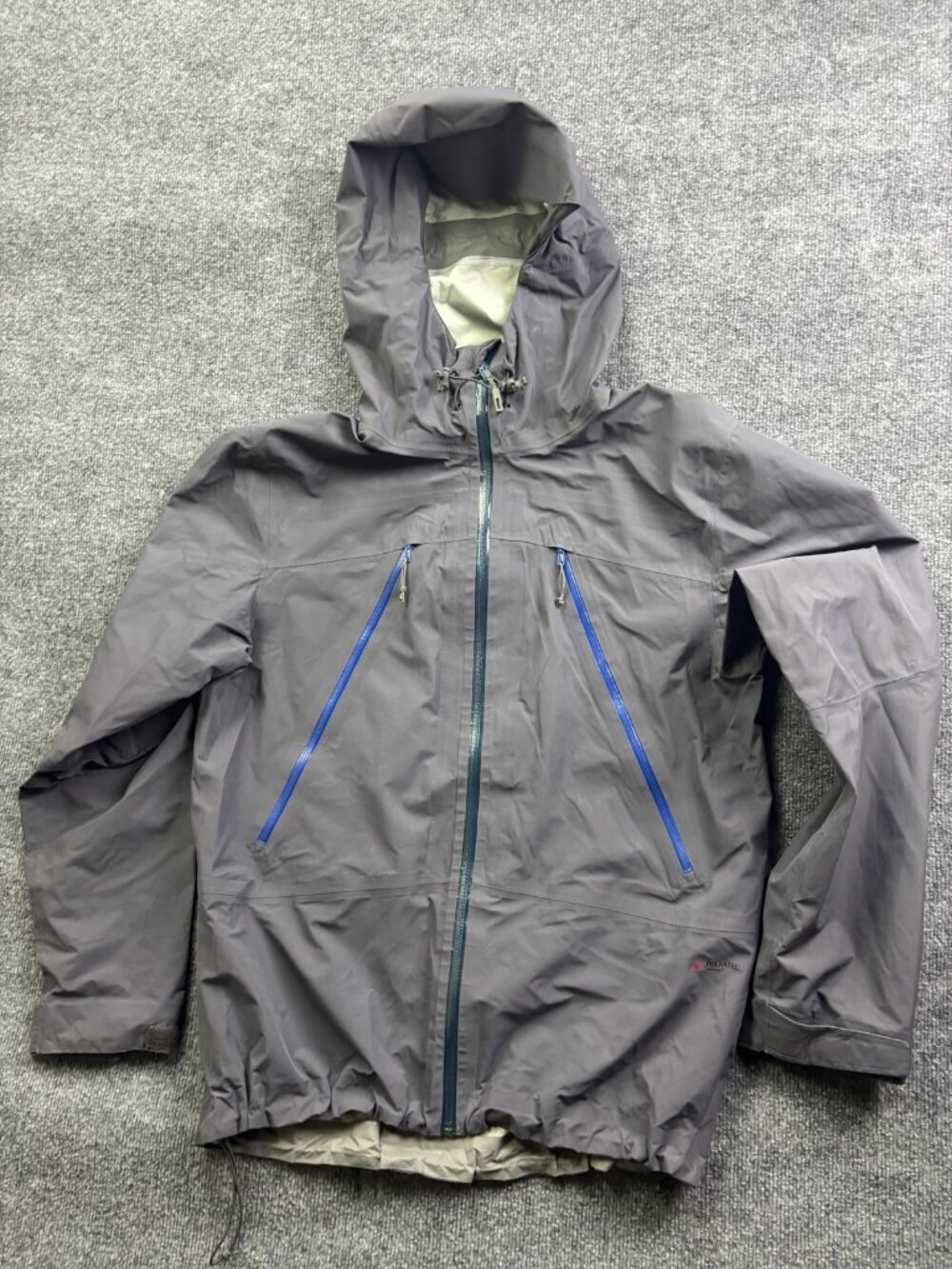 Flylow Jacket Mens Large Gray Polartec NeoShell Hooded Ski Shell Waterproof